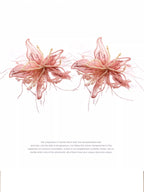 Blush Fairytale Flower Earrings