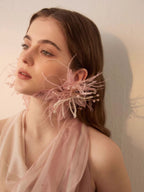 Blush Fairytale Flower Earrings