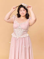 Blush Fairytale Ribbon Corset Dress