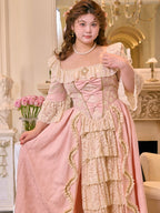 Pink Rococo Lace Fairytale Dress