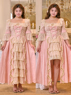 Pink Rococo Lace Fairytale Dress