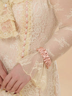 Vintage Lace Ruffle Long Dress