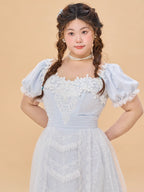 Sky Blue Lace Princess Dress