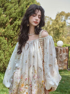 Meadow Bloom Off-Shoulder Top & Maxi Skirt