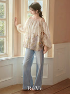 Meadow Bloom Off-Shoulder Top & Maxi Skirt