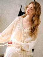 Snow White Vintage Knit Cardigan