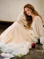 Snow White Vintage Knit Cardigan