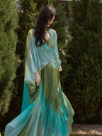Ocean Breeze Gradient Maxi Dress