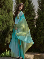 Ocean Breeze Gradient Maxi Dress