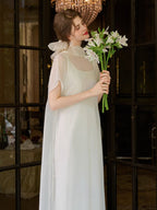 Ethereal Bow-Tie Sheer Dress
