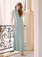 Ethereal Bow-Tie Sheer Dress