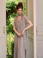 Ethereal Bow-Tie Sheer Dress