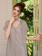 Ethereal Bow-Tie Sheer Dress
