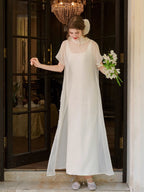 Ethereal Bow-Tie Sheer Dress