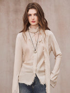 Vintage Embroidered Linen Blend Vest