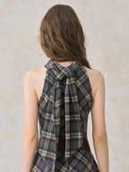 Vintage Check Fringe Dress