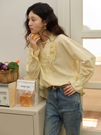 Romantic Ruffle Rose Blouse