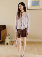 Romantic Ruffle Floral Embroidered Cardigan
