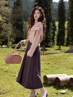 Blush Embroidered Collar Knit Cardigan