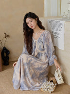 Blue Garden Vintage Dress