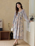 Blue Garden Vintage Dress