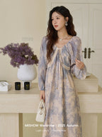 Blue Garden Vintage Dress