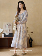 Blue Garden Vintage Dress