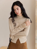 Vintage Cream Knit Blouse