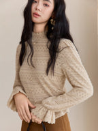 Vintage Cream Knit Blouse