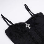 Gothic Tiered Lace Corset Dress