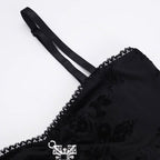 Gothic Tiered Lace Corset Dress