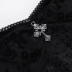 Gothic Tiered Lace Corset Dress
