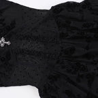 Gothic Tiered Lace Corset Dress
