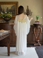 Golden Wing Sheer White Nightgown