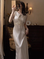 Lace Ribbon Vintage Nightgown