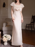 Victorian Lace Collar Cream Nightgown