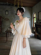 White Lace Blossom Fairytale Dress