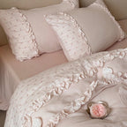 Blush Ruffle Bloom Bedding Set