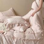Blush Ruffle Bloom Bedding Set