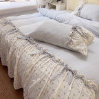 Blue Garden Ribbon Bedding Set