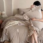 Mocha Rose Haven Bedding Set