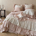 Blush Lace Symphony Bedding Set