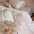 Butterfly Garden Lace Embroidered Bedding Set