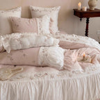 Butterfly Garden Lace Embroidered Bedding Set