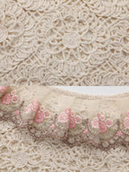 Rose Embroidered Lace Cotton Blouse