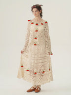 Cherry Garden Crochet Lace Skirt