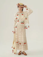 Cherry Garden Crochet Lace Skirt
