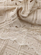Vintage Lace Collar Crochet Blouse