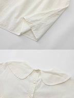 Forest Berry Lace Collar Blouse