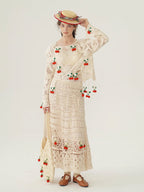 Cherry Crochet Garden Blouse